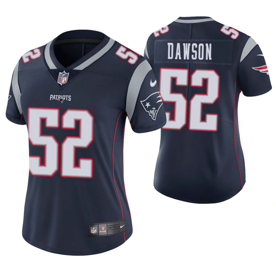 Women New England Patriots #52 Duke Dawson Navy Game Jersey Women New England Patriots #52 Duke Dawson Navy Game Jersey