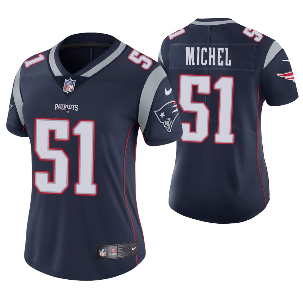 Women New England Patriots #51 Sony Michel Navy Game Jersey Women New England Patriots #51 Sony Michel Navy Game Jersey