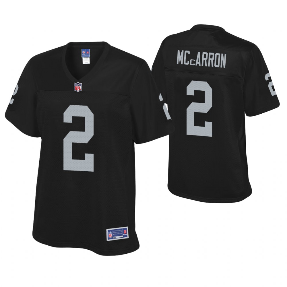 Women Oakland Raiders #2 AJ McCarron Black Player Pro line Jersey Women Oakland Raiders #2 AJ McCarron Black Player Pro line Jersey