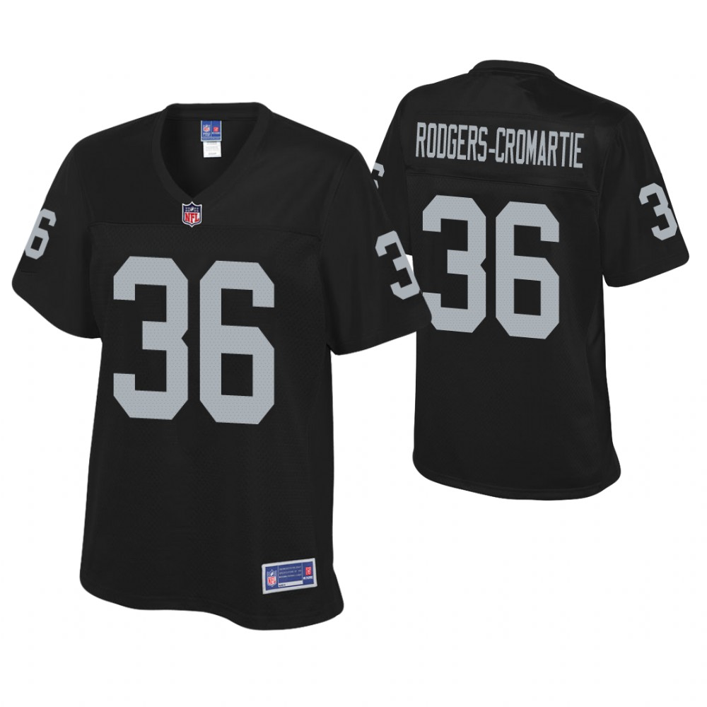 Women Oakland Raiders #36 Dominique Rodgers-Cromartie Black Player Pro Line Jersey Women Oakland Raiders #36 Dominique Rodgers-Cromartie Black Player Pro Line Jersey