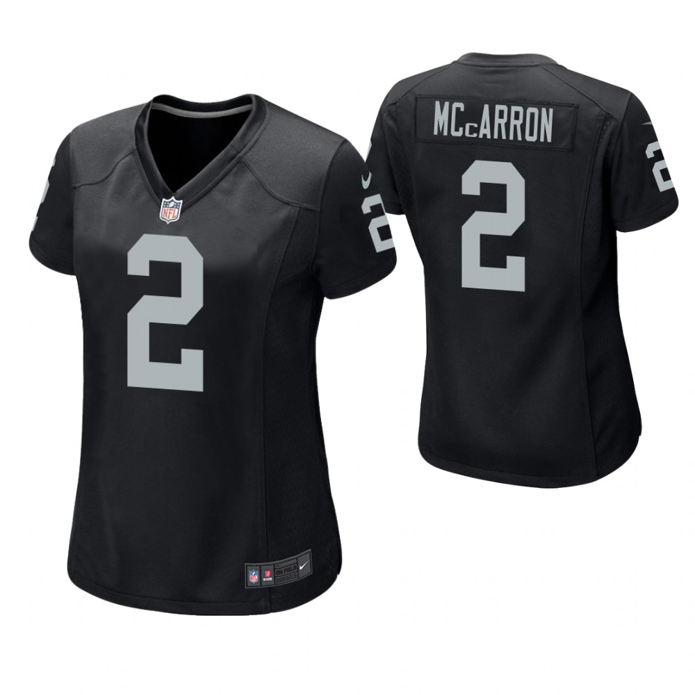 Women Oakland Raiders #2 AJ McCarron Black Game Jersey Women Oakland Raiders #2 AJ McCarron Black Game Jersey