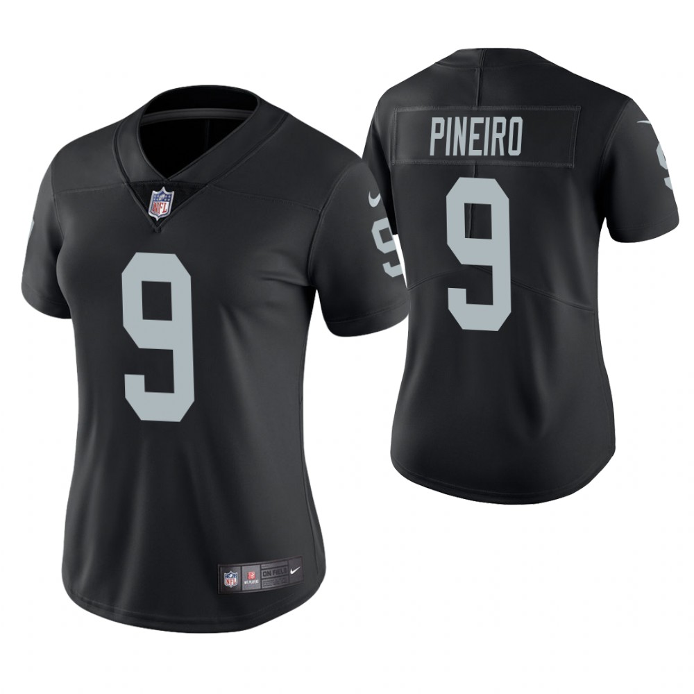 Women Oakland Raiders #9 Eddy Pineiro Black Game Jersey Women Oakland Raiders #9 Eddy Pineiro Black Game Jersey