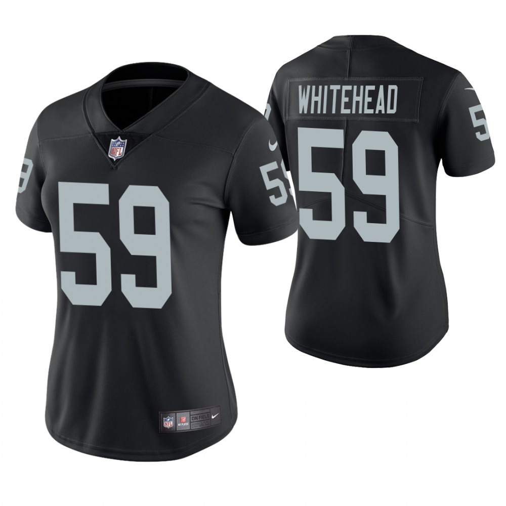Women Oakland Raiders #59 Tahir Whitehead Black Game Jersey