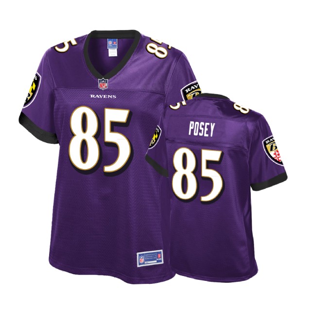 Women Baltimore Ravens #85 DeVier Posey Purple Pro Line Player Jersey Women Baltimore Ravens #85 DeVier Posey Purple Pro Line Player Jersey