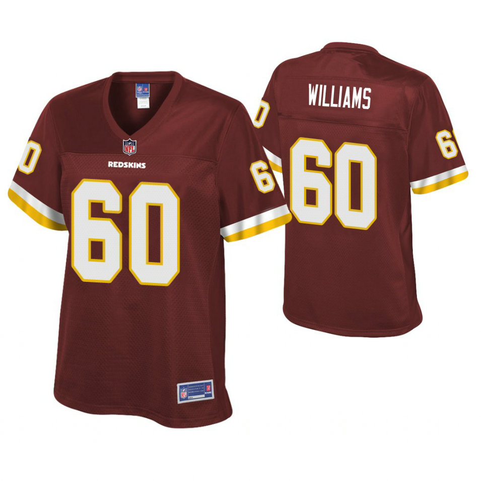 Women Washington Redskins #60 Isaiah Williams Burgundy Pro Line Player Jersey Women Washington Redskins #60 Isaiah Williams Burgundy Pro Line Player Jersey