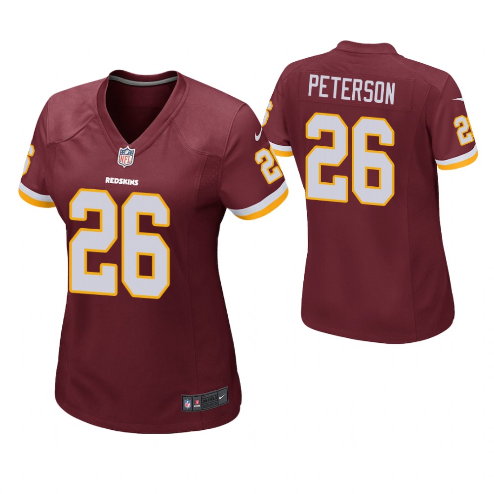 Women Washington Redskins #26 Adrian Peterson Burgundy Game Jersey Women Washington Redskins #26 Adrian Peterson Burgundy Game Jersey