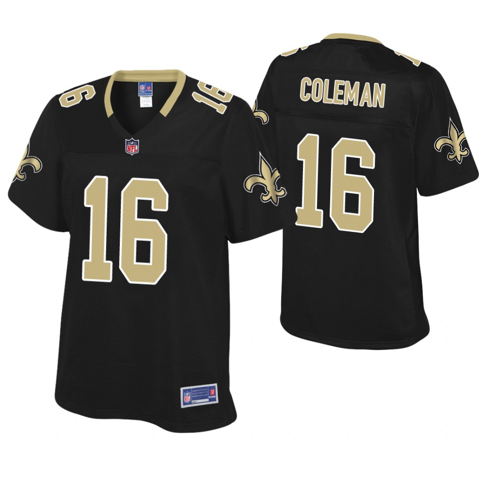 Women New Orleans Saints #16 Brandon Coleman Black Pro Line Player Jersey Women New Orleans Saints #16 Brandon Coleman Black Pro Line Player Jersey