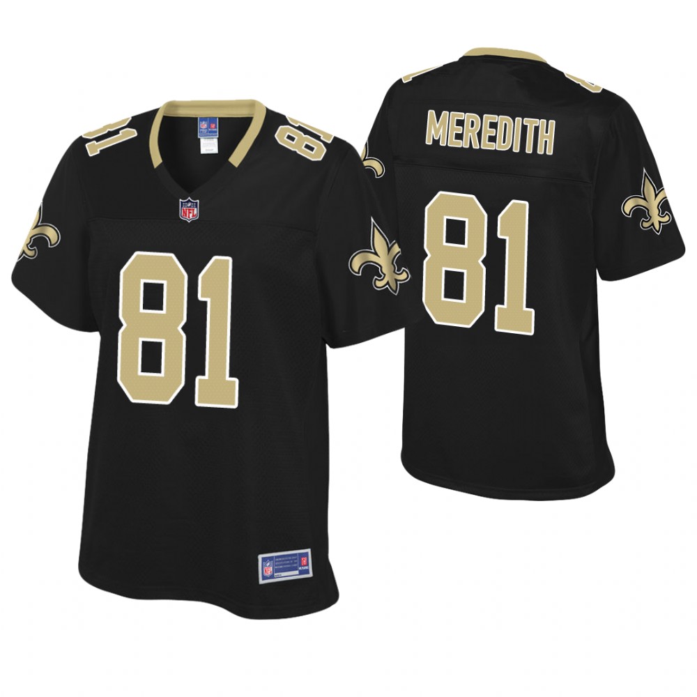 Women New Orleans Saints #81 Cameron Meredith Black Pro Line Player Jersey Women New Orleans Saints #81 Cameron Meredith Black Pro Line Player Jersey