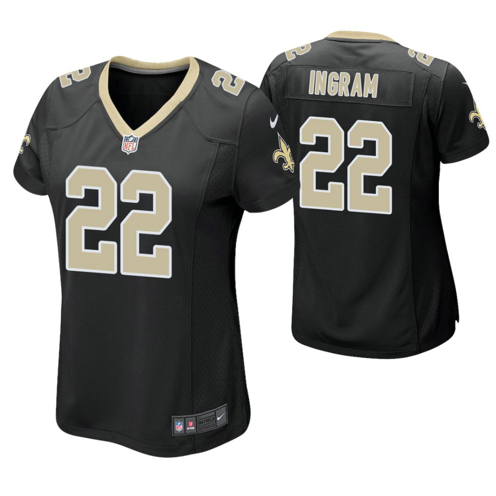 Women New Orleans Saints #22 Mark Ingram Black Game Jersey Women New Orleans Saints #22 Mark Ingram Black Game Jersey