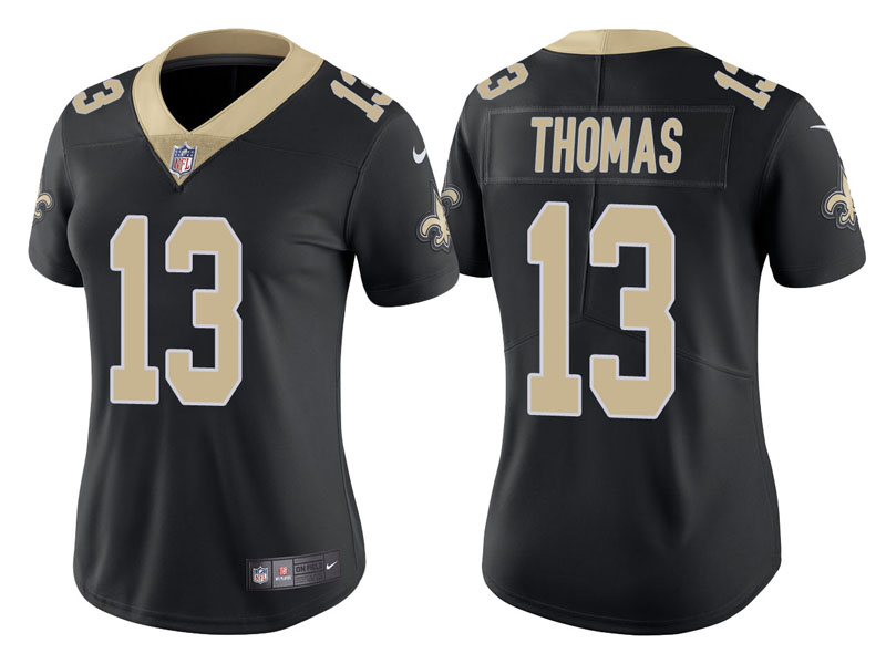 Women New Orleans Saints #13 Michael Thomas Black Vapor Untouchable Limited Jersey Women New Orleans Saints #13 Michael Thomas Black Vapor Untouchable Limited Jersey