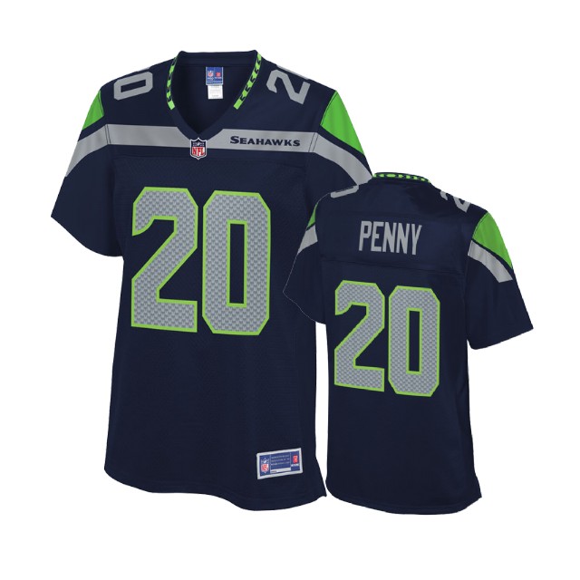 Women Seattle Seahawks #20 Rashaad Penny College Navy Player Jersey Women Seattle Seahawks #20 Rashaad Penny College Navy Player Jersey