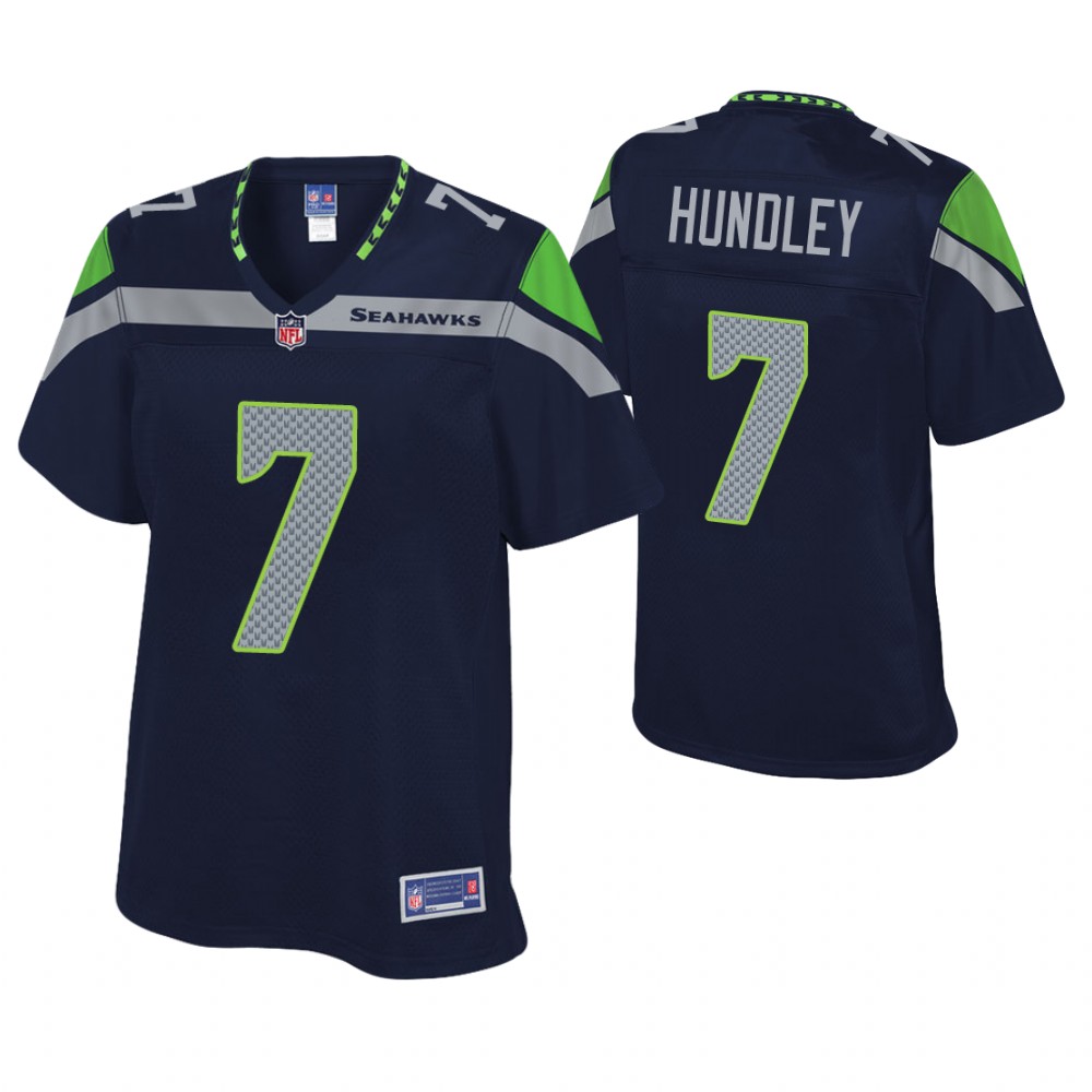 Women Seattle Seahawks #7 Brett Hundley College Navy Player Pro Line Jersey Women Seattle Seahawks #7 Brett Hundley College Navy Player Pro Line Jersey