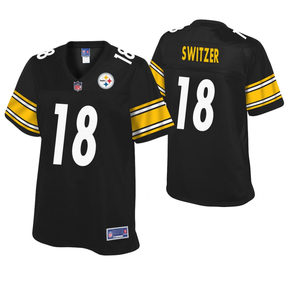 Women Pittsburgh Steelers #18 Ryan Switzer Blcak Player Pro Line Jersey