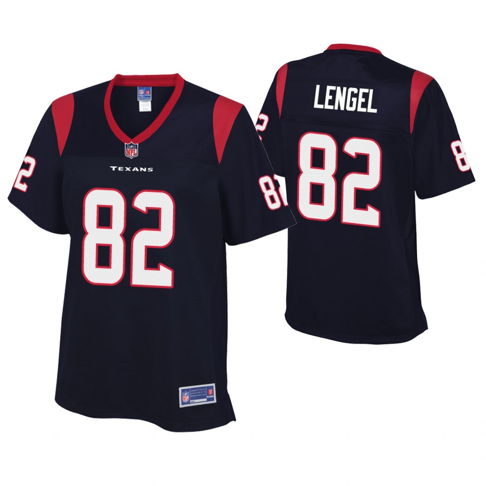 Women Houston Texans #82 Matt Lengel Navy Player Jersey Women Houston Texans #82 Matt Lengel Navy Player Jersey