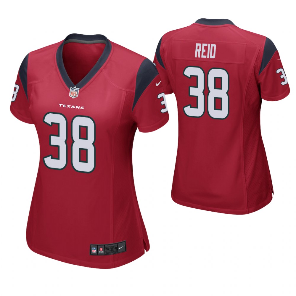 Women Houston Texans #38 Justin Reid Red Game Jersey Women Houston Texans #38 Justin Reid Red Game Jersey