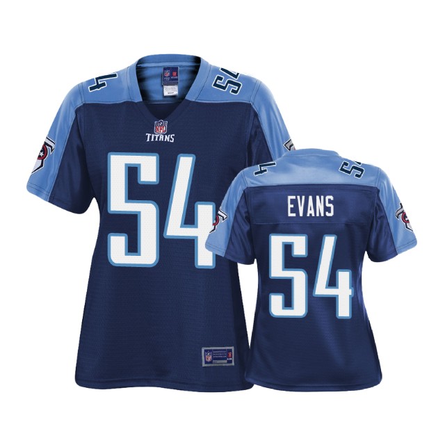 Women Tennessee Titans #54 Rashaan Evans Navy Pro Line Player Jersey Women Tennessee Titans #54 Rashaan Evans Navy Pro Line Player Jersey