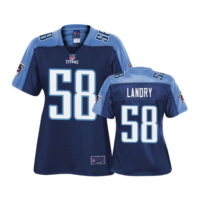 Women Tennessee Titans #58 Harold Landry Navy Pro Line Player Jersey Women Tennessee Titans #58 Harold Landry Navy Pro Line Player Jersey
