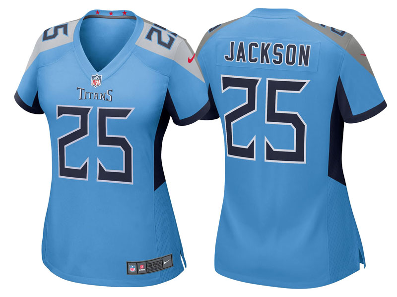 Women Tennessee Titans #25 Adoree' Jackson Light Blue 2018 Game Jersey Women Tennessee Titans #25 Adoree' Jackson Light Blue 2018 Game Jersey