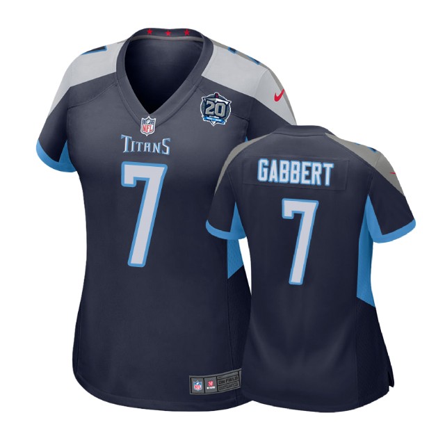 Women Tennessee Titans #7 Blaine Gabbert 20th Anniversary Game Navy Jersey Women Tennessee Titans #7 Blaine Gabbert 20th Anniversary Game Navy Jersey