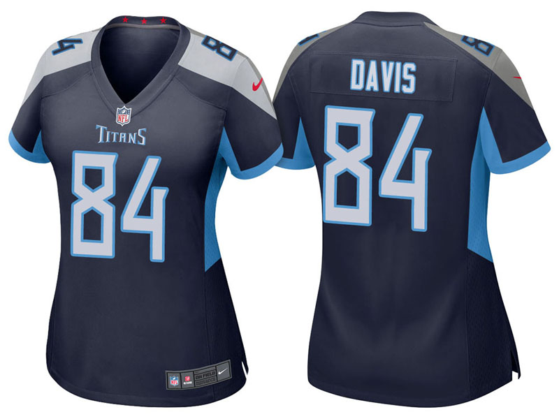 Women Tennessee Titans #84 Corey Davis Navy 2018 Game Jersey Women Tennessee Titans #84 Corey Davis Navy 2018 Game Jersey