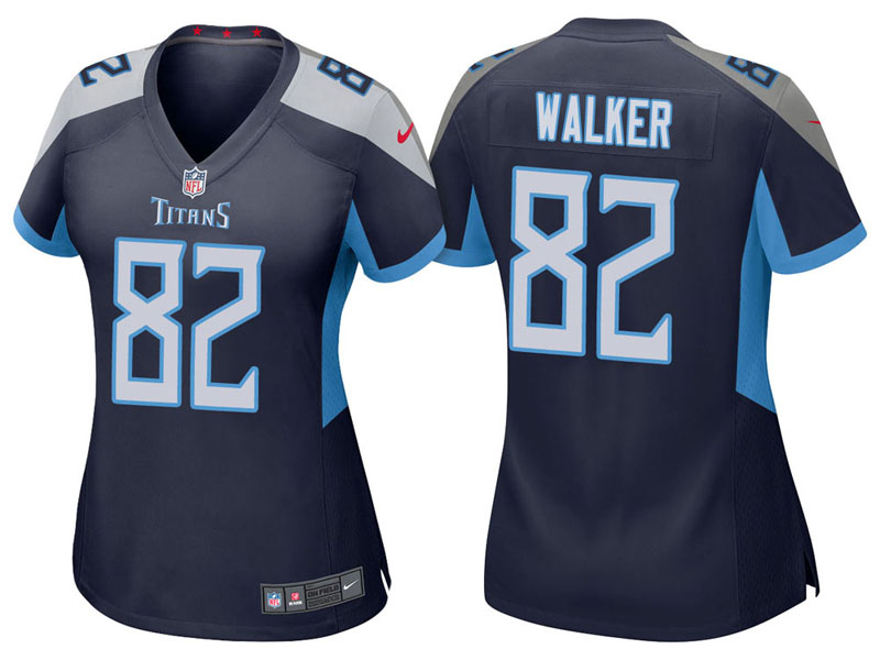 Women Tennessee Titans #82 Delanie Walker Navy 2018 Game Jersey Women Tennessee Titans #82 Delanie Walker Navy 2018 Game Jersey