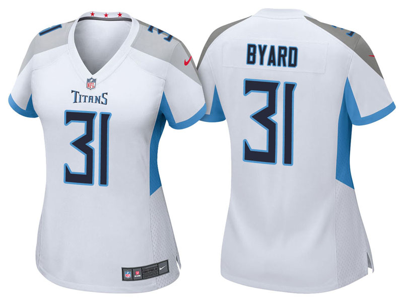 Women Tennessee Titans #31 Kevin Byard White 2018 Game Jersey