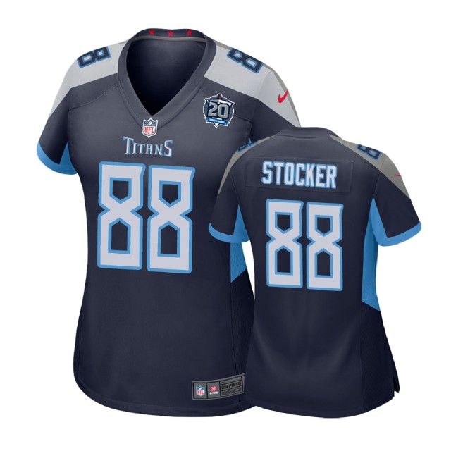 Women Tennessee Titans #88 Luke Stocker 20th Anniversary Game Navy Jersey Women Tennessee Titans #88 Luke Stocker 20th Anniversary Game Navy Jersey