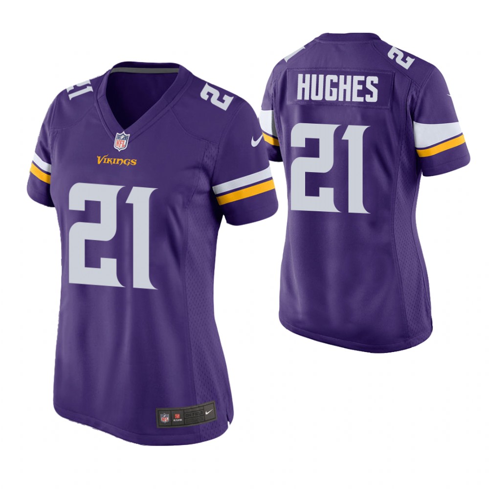 Women Minnesota Vikings #21 Mike Hughes Purple Game Jersey Women Minnesota Vikings #21 Mike Hughes Purple Game Jersey