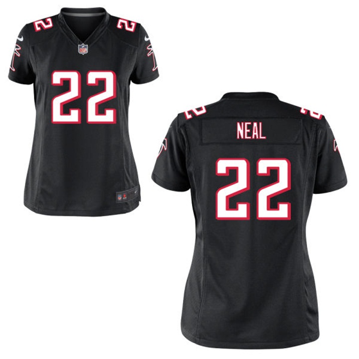 Women Atlanta Falcons #22 Keanu Neal Black Game Jersey