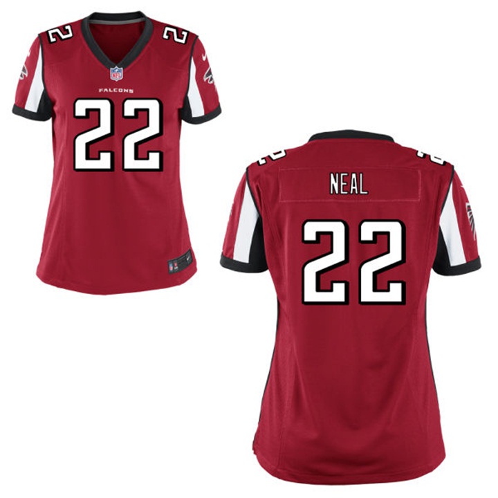 Women Atlanta Falcons #22 Keanu Neal Red Game Jersey