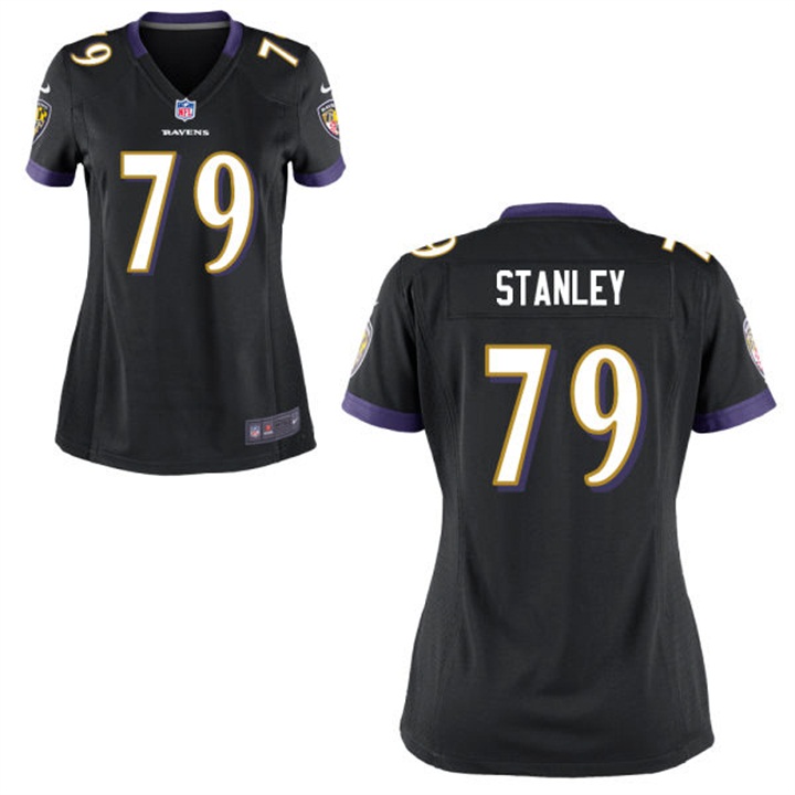 Women Baltimore Ravens #79 Ronnie Stanley Black Game Jersey Women Baltimore Ravens #79 Ronnie Stanley Black Game Jersey