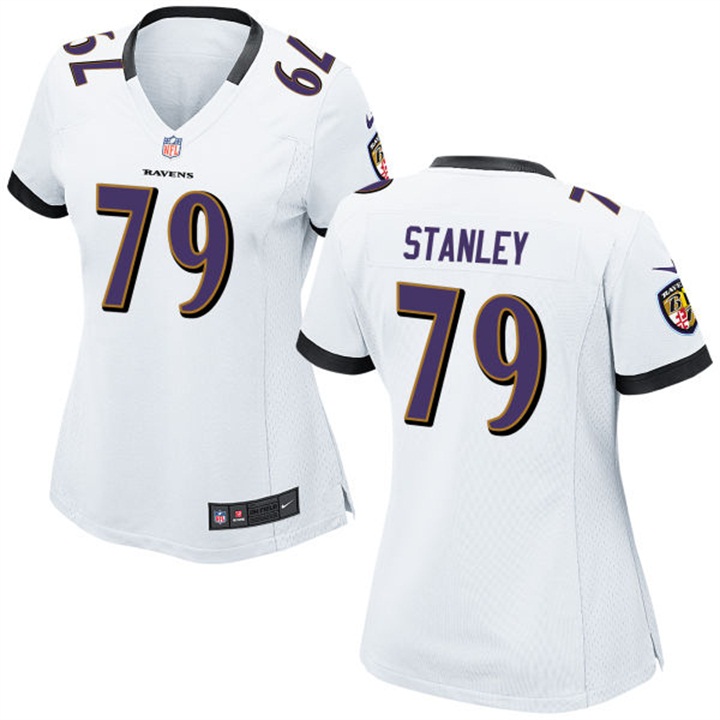 Women Baltimore Ravens #79 Ronnie Stanley White Game Jersey Women Baltimore Ravens #79 Ronnie Stanley White Game Jersey
