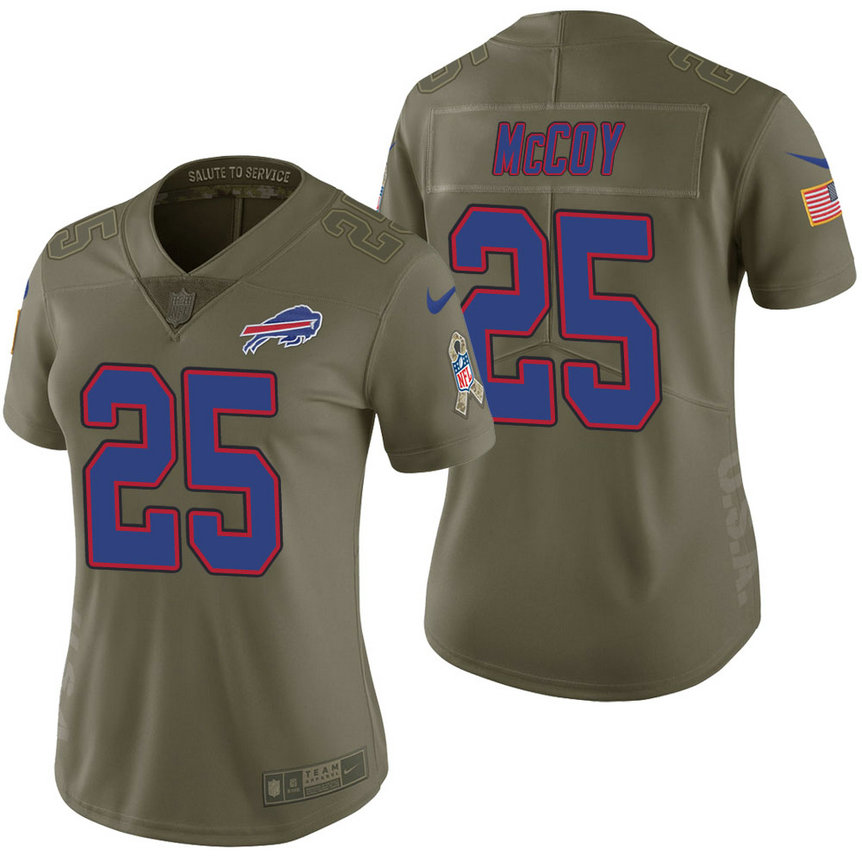 Women Buffalo Bills LeSean McCoy Olive 2017 Salute to Service Limited Jersey Women Buffalo Bills LeSean McCoy Olive 2017 Salute to Service Limited Jersey