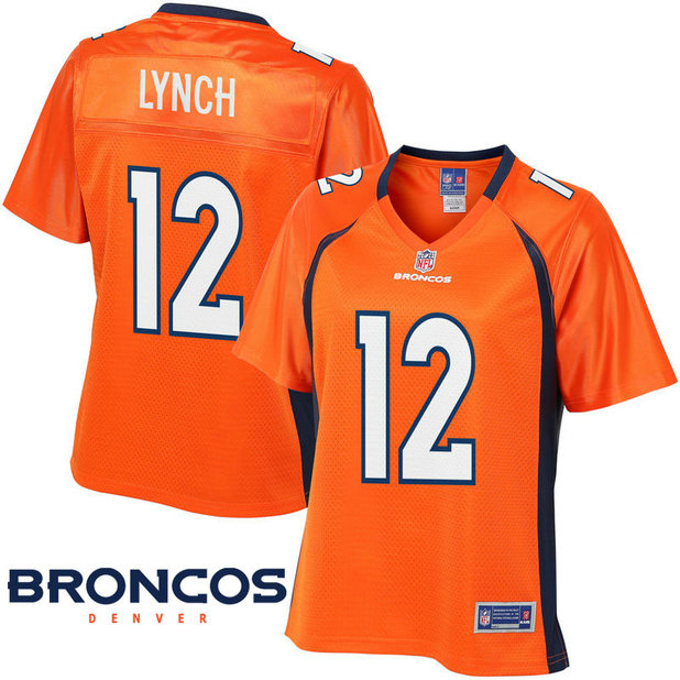 Women Denver Broncos #12 Paxton Lynch Orange Pro Line Player Jersey