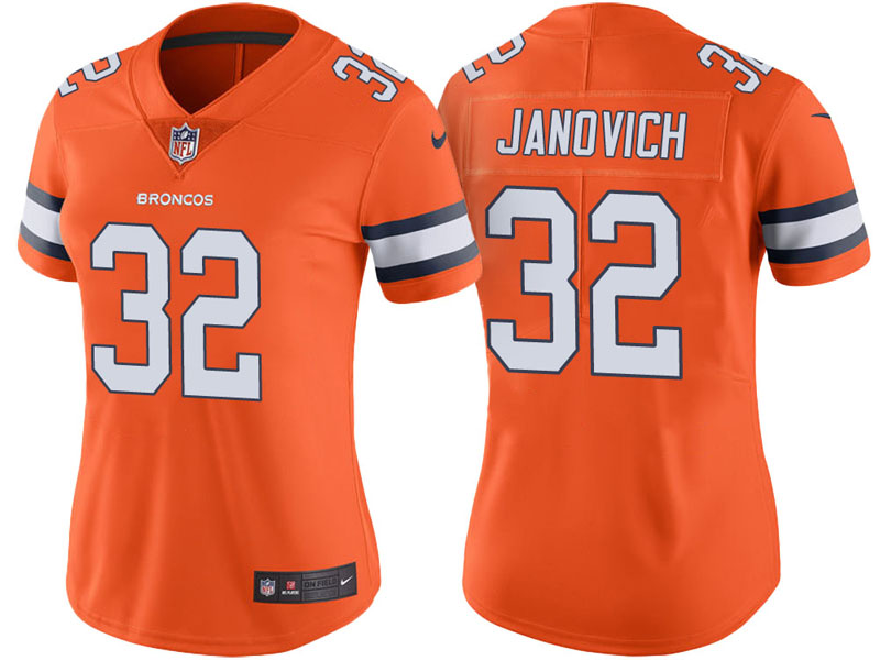 Women Denver Broncos #32 Andy Janovich Andy Janovich Vapor Untouchable Color Rush Limited Jersey Women Denver Broncos #32 Andy Janovich Andy Janovich Vapor Untouchable Color Rush Limited Jersey