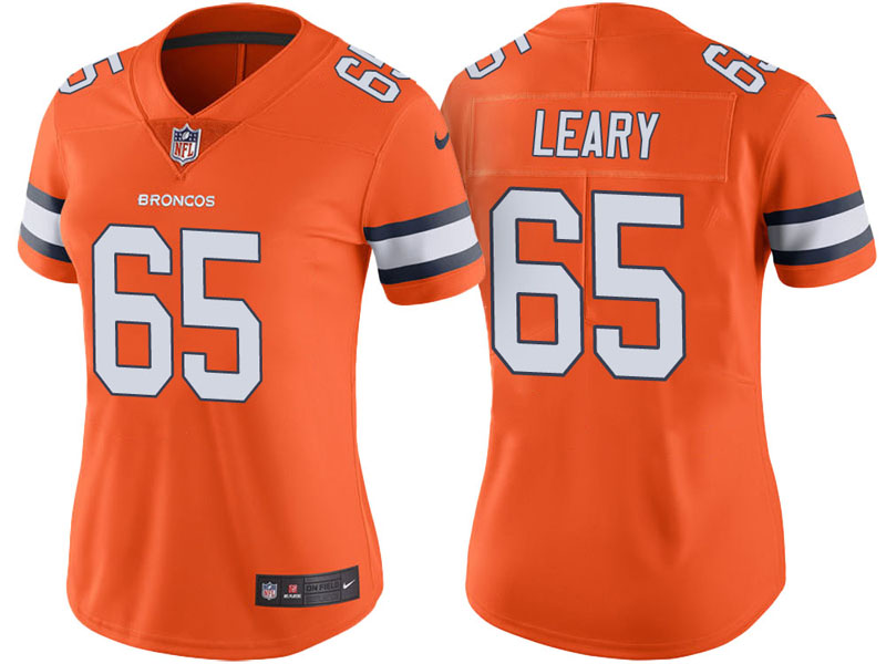 Women Denver Broncos #65 Ronald Leary Ronald Leary Vapor Untouchable Color Rush Limited Jersey