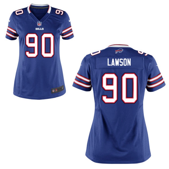 Women Buffalo Bills #90 Shaq Lawson Royal Game Jersey Women Buffalo Bills #90 Shaq Lawson Royal Game Jersey