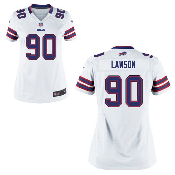 Women Buffalo Bills #90 Shaq Lawson White Game Jersey Women Buffalo Bills #90 Shaq Lawson White Game Jersey
