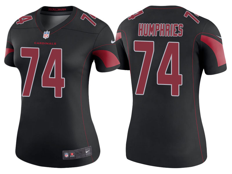 Women Arizona Cardinals #74 D.J. Humphries Black Color Rush Legend Jersey Women Arizona Cardinals #74 D.J. Humphries Black Color Rush Legend Jersey
