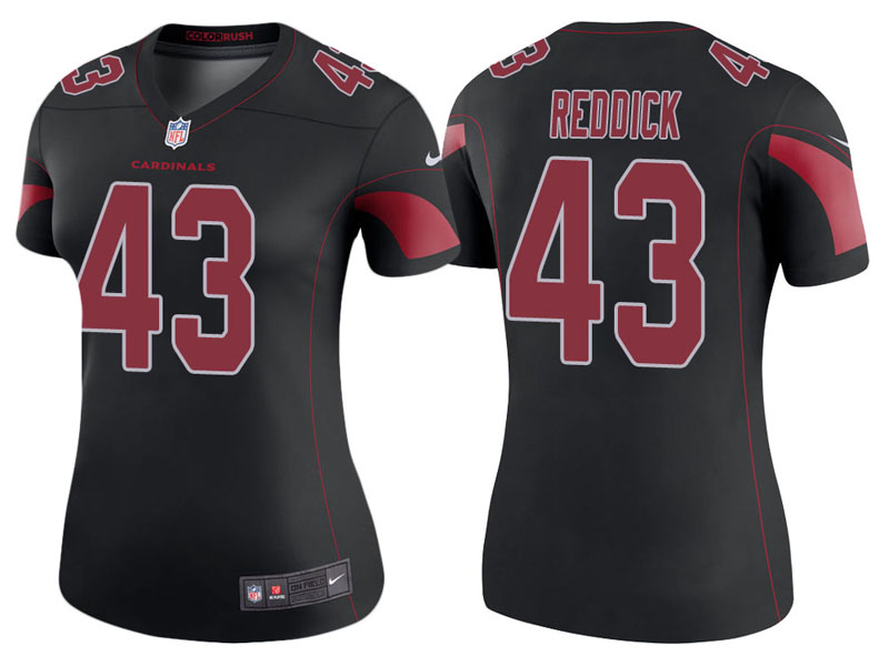 Women Arizona Cardinals #43 Haason Reddick Black Color Rush Legend Jersey Women Arizona Cardinals #43 Haason Reddick Black Color Rush Legend Jersey