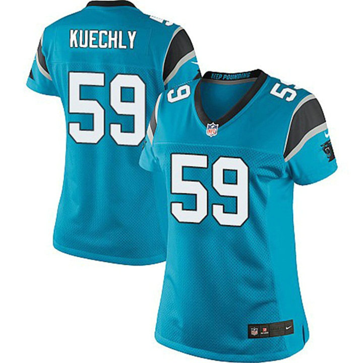 Women Carolina Panthers #59 Luke Kuechly Light Blue Limited Jersey Women Carolina Panthers #59 Luke Kuechly Light Blue Limited Jersey