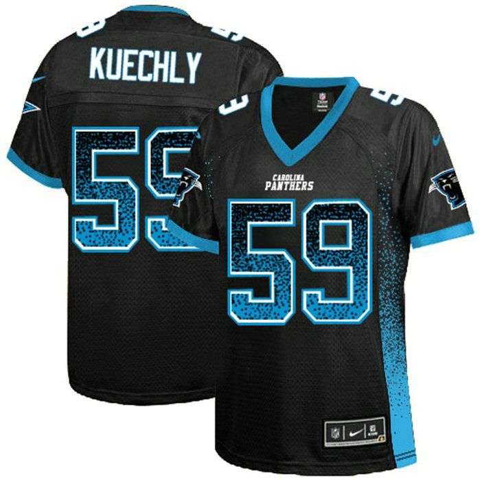 Women Carolina Panthers #59 Luke Kuechly Black Drift Fashion Jersey Women Carolina Panthers #59 Luke Kuechly Black Drift Fashion Jersey