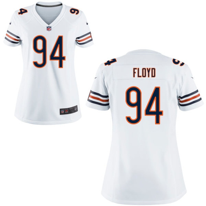 Women Chicago Bears #94 Leonard Floyd White Game Jersey