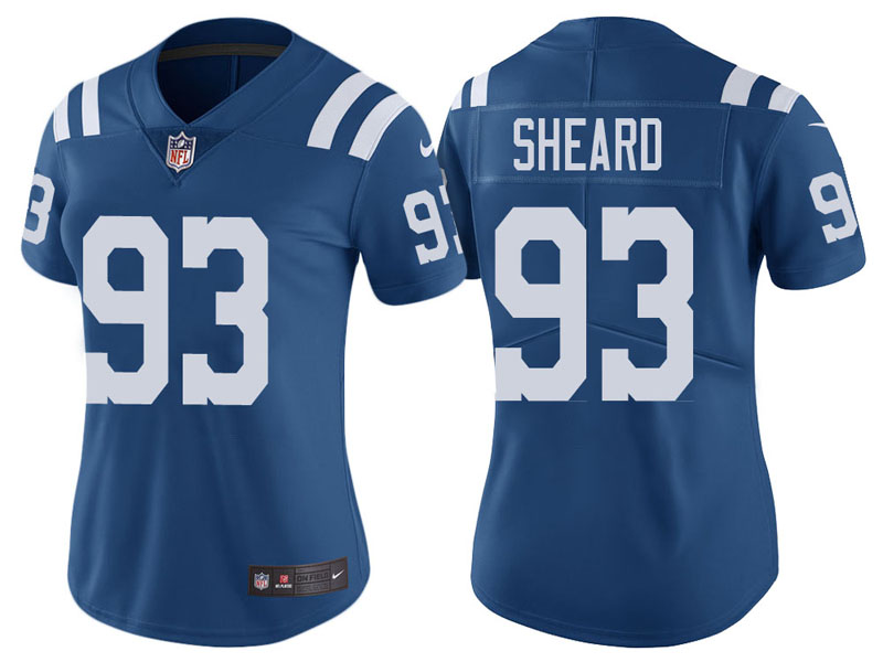 Women Indianapolis Colts #93 Jabaal Sheard Royal Vapor Untouchable Color Rush Limited Jersey Women Indianapolis Colts #93 Jabaal Sheard Royal Vapor Untouchable Color Rush Limited Jersey