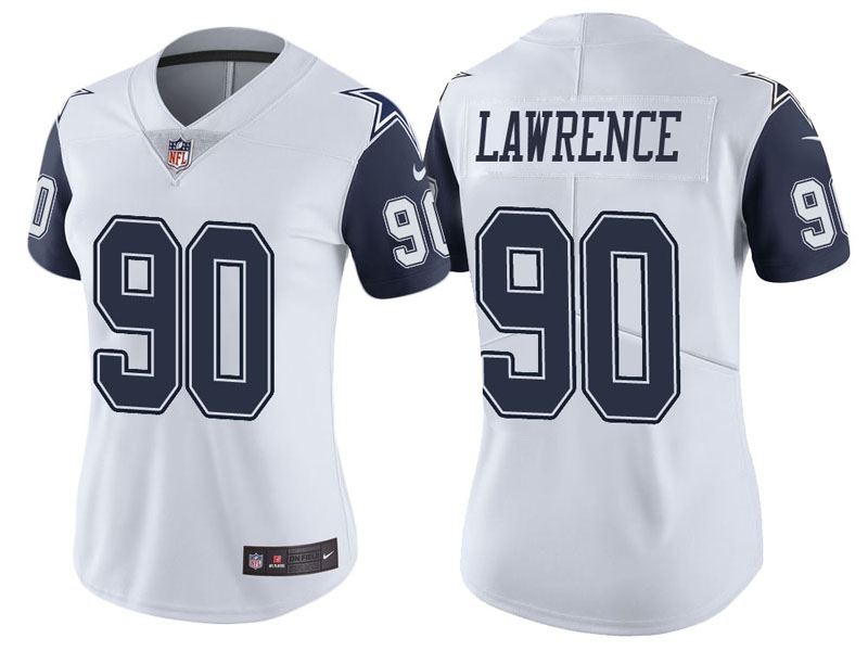 Women Dallas Cowboys #90 Demarcus Lawrence Demarcus Lawrence Vapor Untouchable Color Rush Limited Jersey