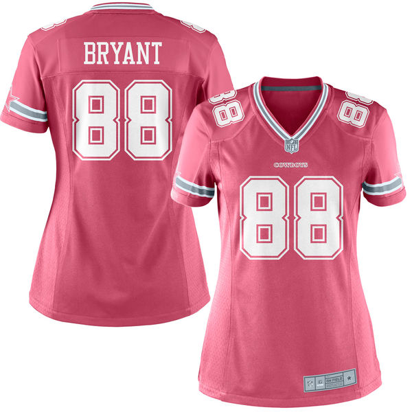 Women Dallas Cowboys #88 Dez Bryant Pink Game Jersey Women Dallas Cowboys #88 Dez Bryant Pink Game Jersey