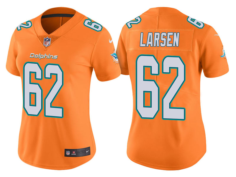 Women Miami Dolphins #62 Ted Larsen Ted Larsen Vapor Untouchable Color Rush Limited Jersey Women Miami Dolphins #62 Ted Larsen Ted Larsen Vapor Untouchable Color Rush Limited Jersey