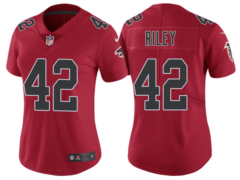 Women Atlanta Falcons #42 Duke Riley Red Vapor Untouchable Color Rush Limited Jersey Women Atlanta Falcons #42 Duke Riley Red Vapor Untouchable Color Rush Limited Jersey