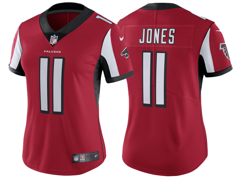 Women Atlanta Falcons #11 Julio Jones Red Vapor Untouchable Limited Jersey