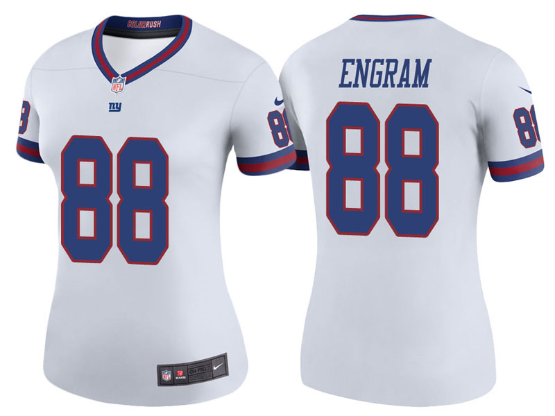 Women New York Giants #88 Evan Engram White Color Rush Legend Jersey Women New York Giants #88 Evan Engram White Color Rush Legend Jersey